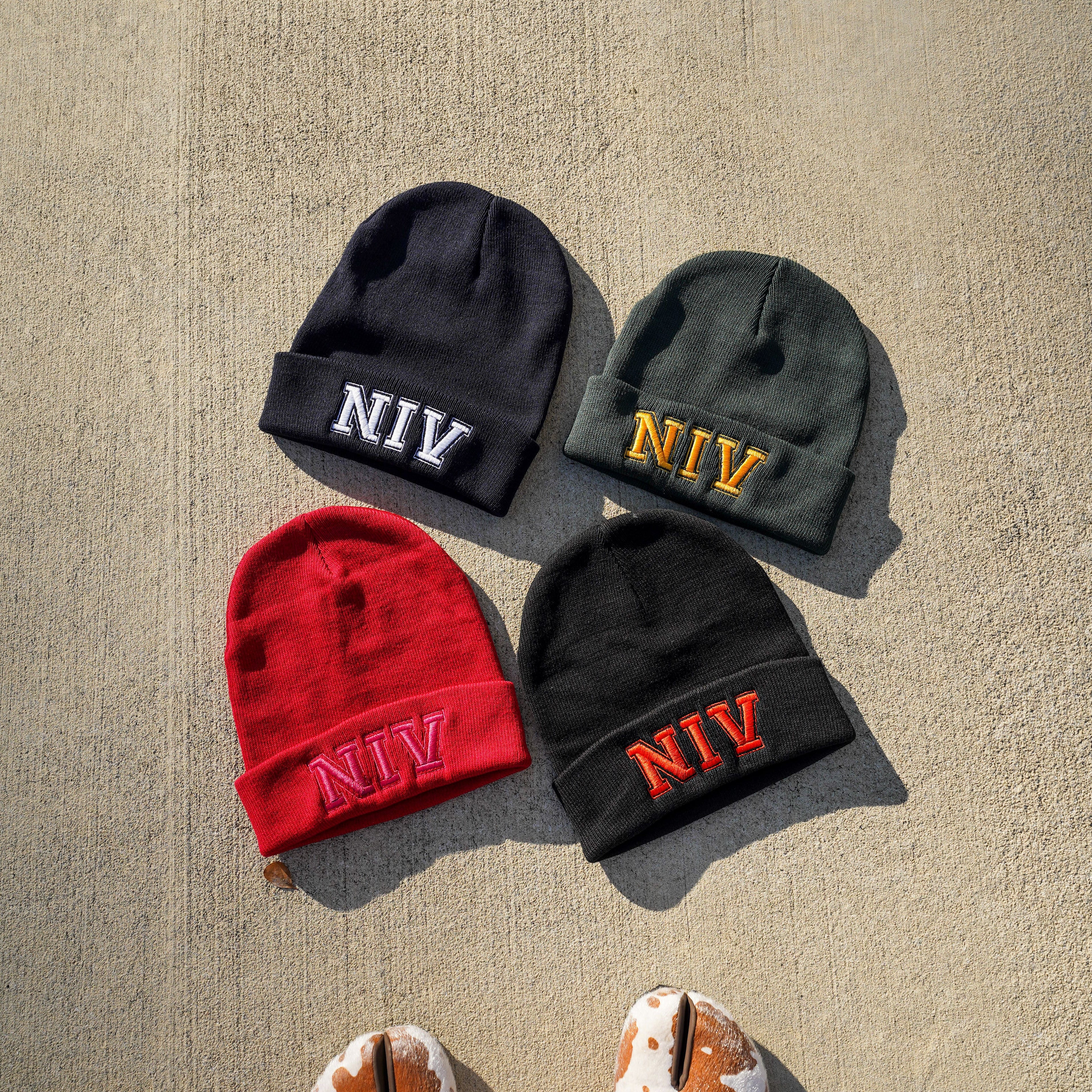NIV Embroidered Beanie