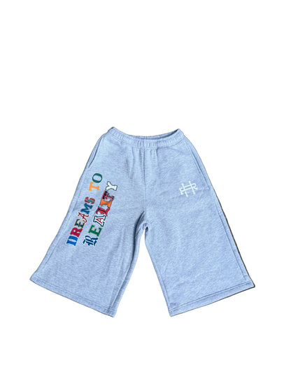 "Dreams to Reality" Three-quarter Sweatpants