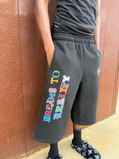 "Dreams to Reality" Three-quarter Sweatpants