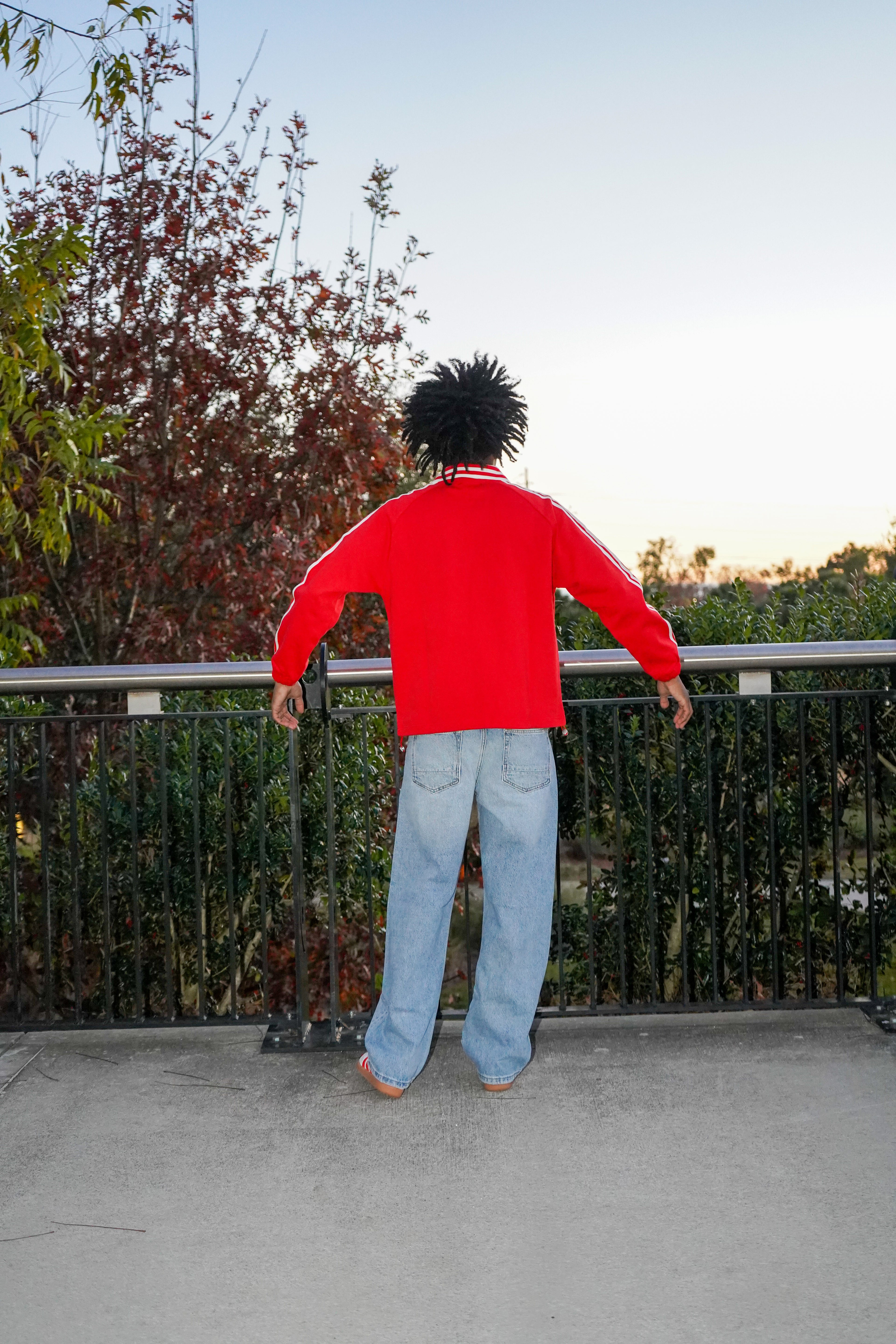 Newinvision Striped Lapel Collar Sweatshirt